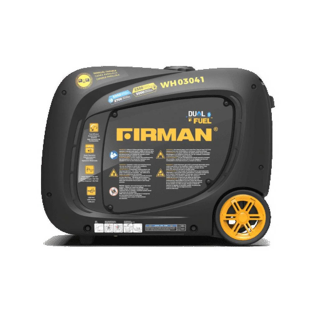 Dual Fuel Inverter Portable Generator 3300/3000W Recoil Start E87256