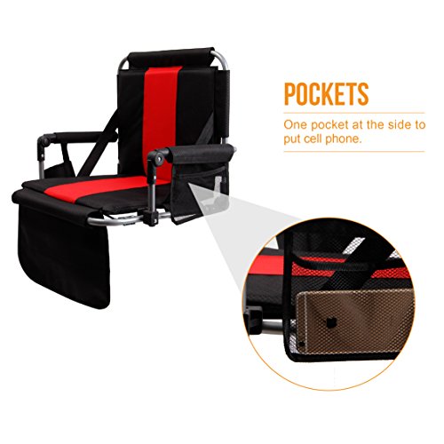 Stadium Seat Chair with Back & Arm Rest Y232245