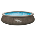 15 ft Dark Double Rattan Round Pool P137225