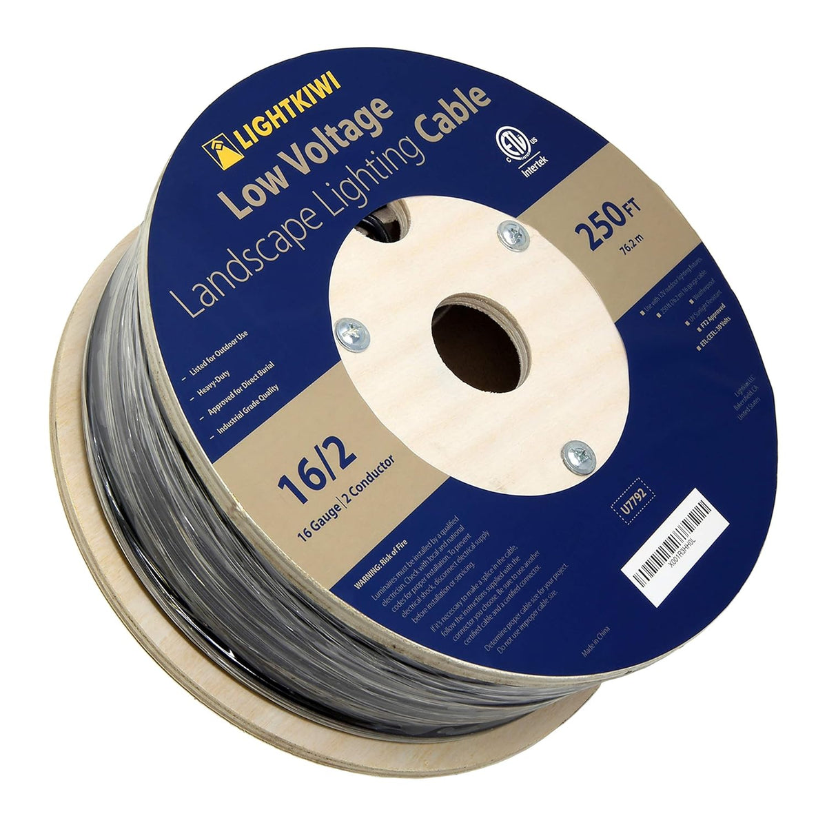 16AWG 2-Conductor Direct Burial Wire 250ft Q89806