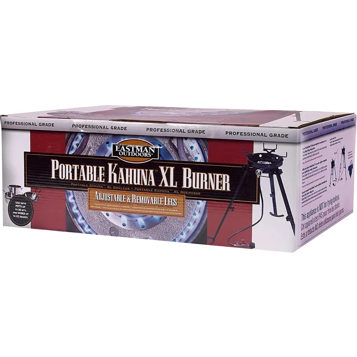 Portable Kahuna Burner with XL Brackets, Adjustable Legs T5036