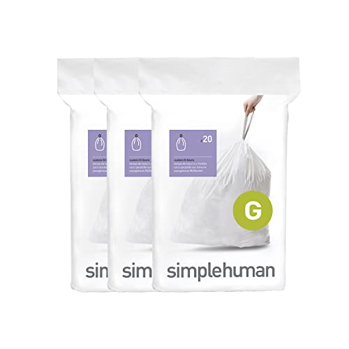 White 30 Liter / 8 Gallon Drawstring Trash Bags F753883