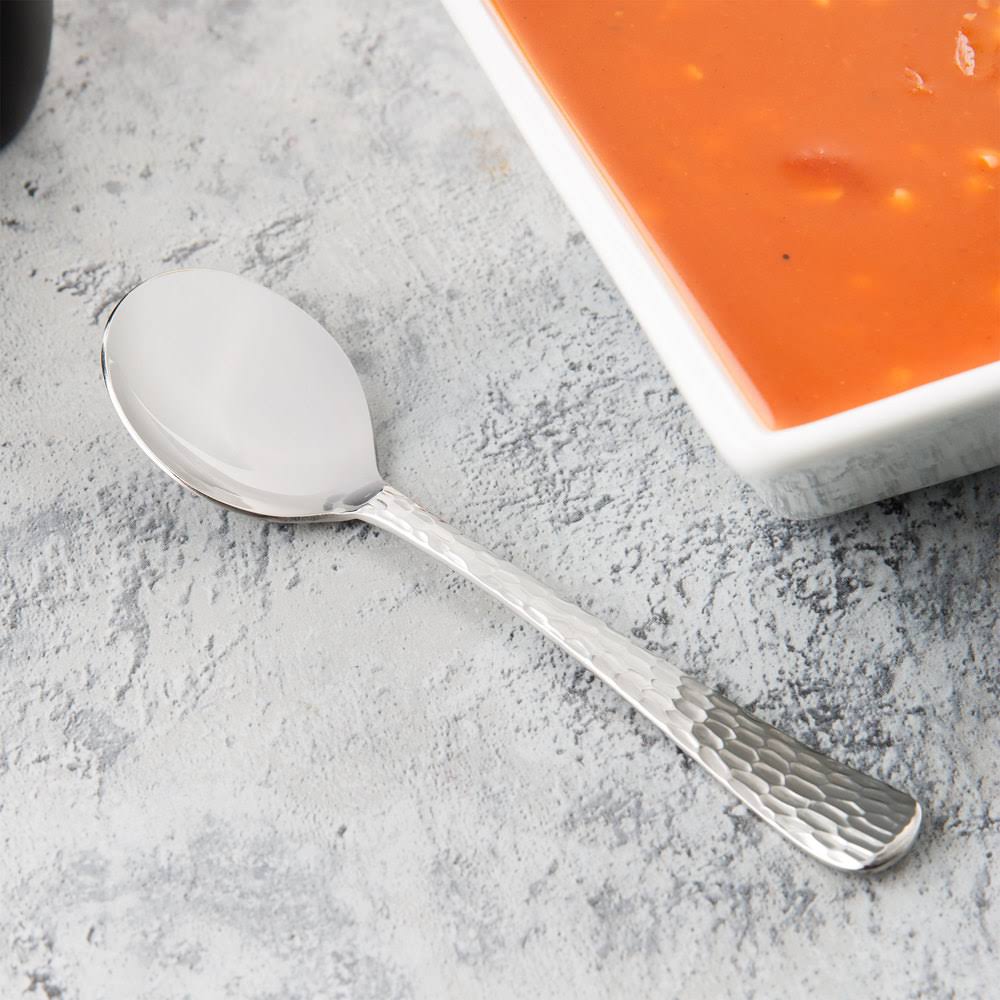 18/0 Stainless Steel Bouillon Spoon - 36/Case Y102