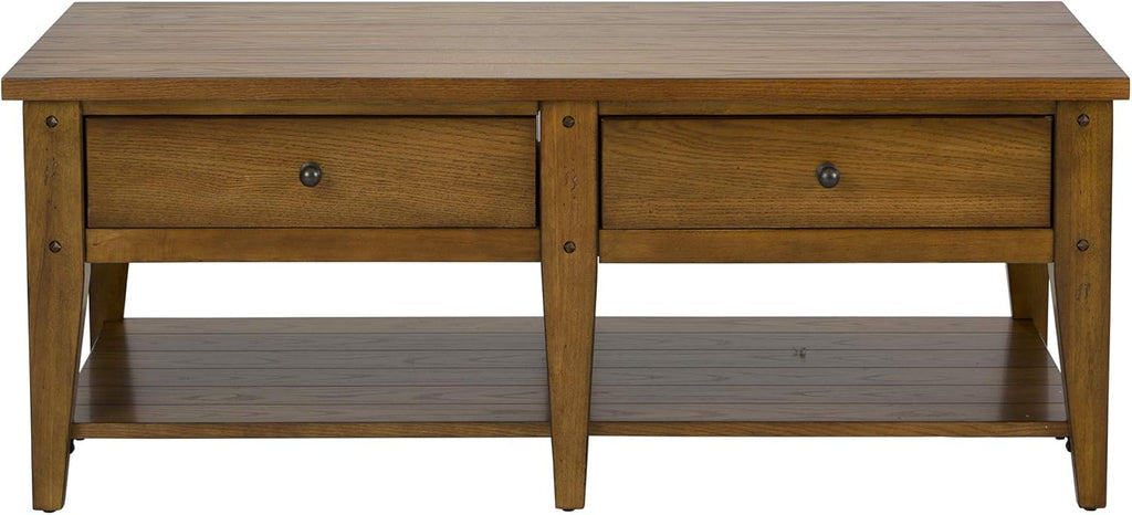 Medium Brown 3 Piece Set (1-Cocktail 2-End Tables) A4311