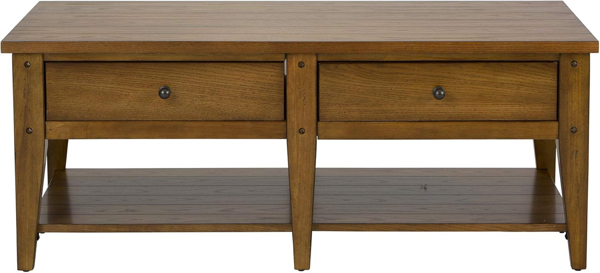 Medium Brown 3 Piece Set (1-Cocktail 2-End Tables) A4311