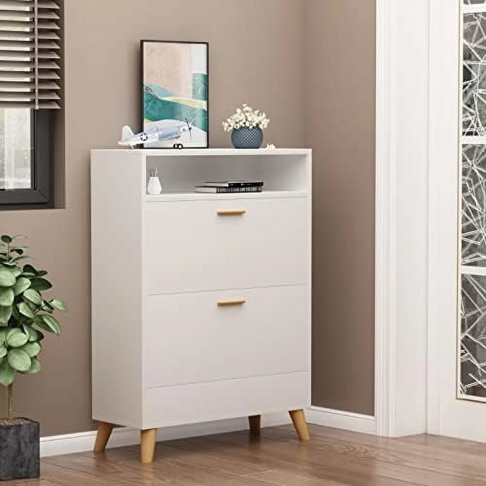 Free Standing Shoe Rack Cabinet with 3 Flip Drawers V2729