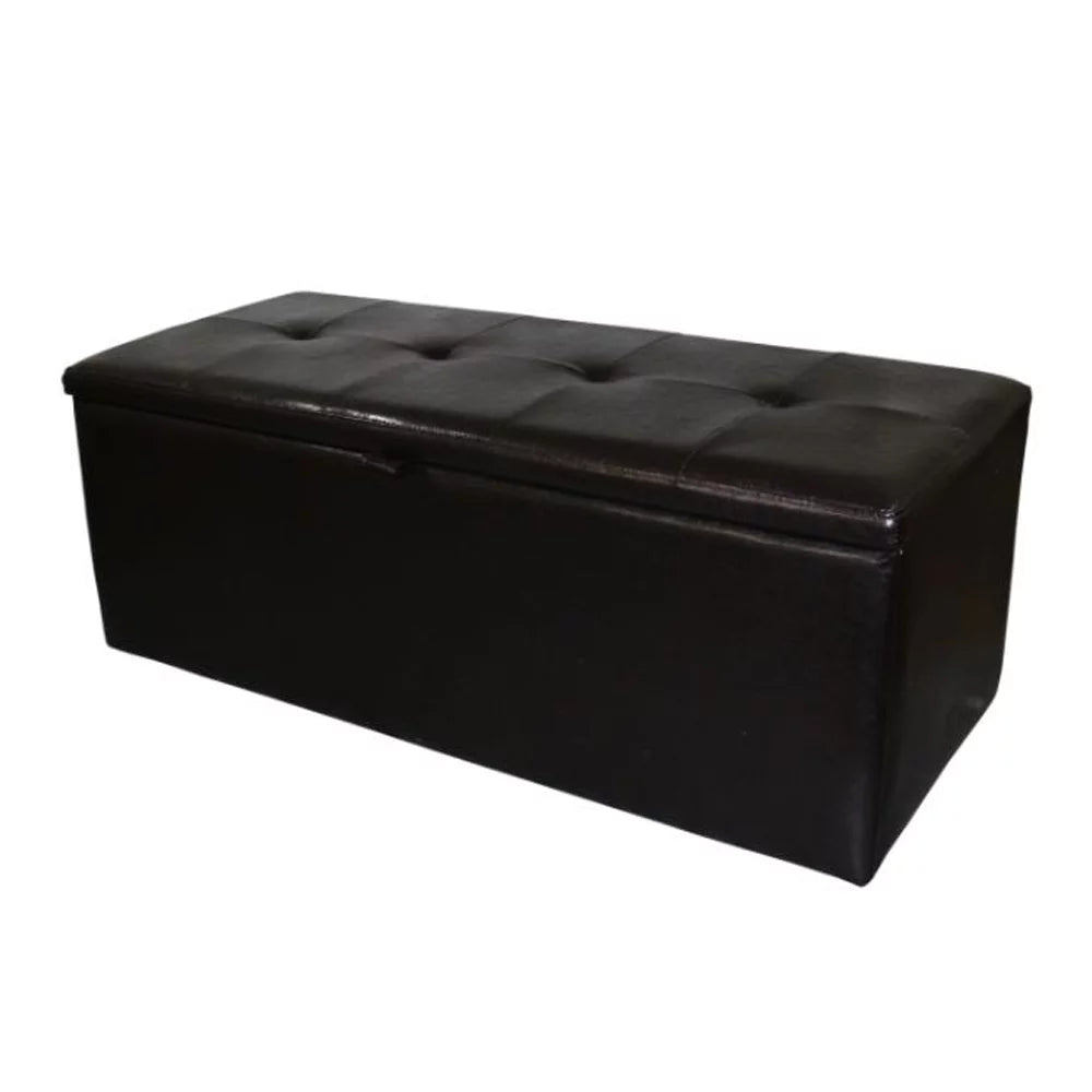 Dark Brown Wooden Shoe Storage Bench with Seating P371