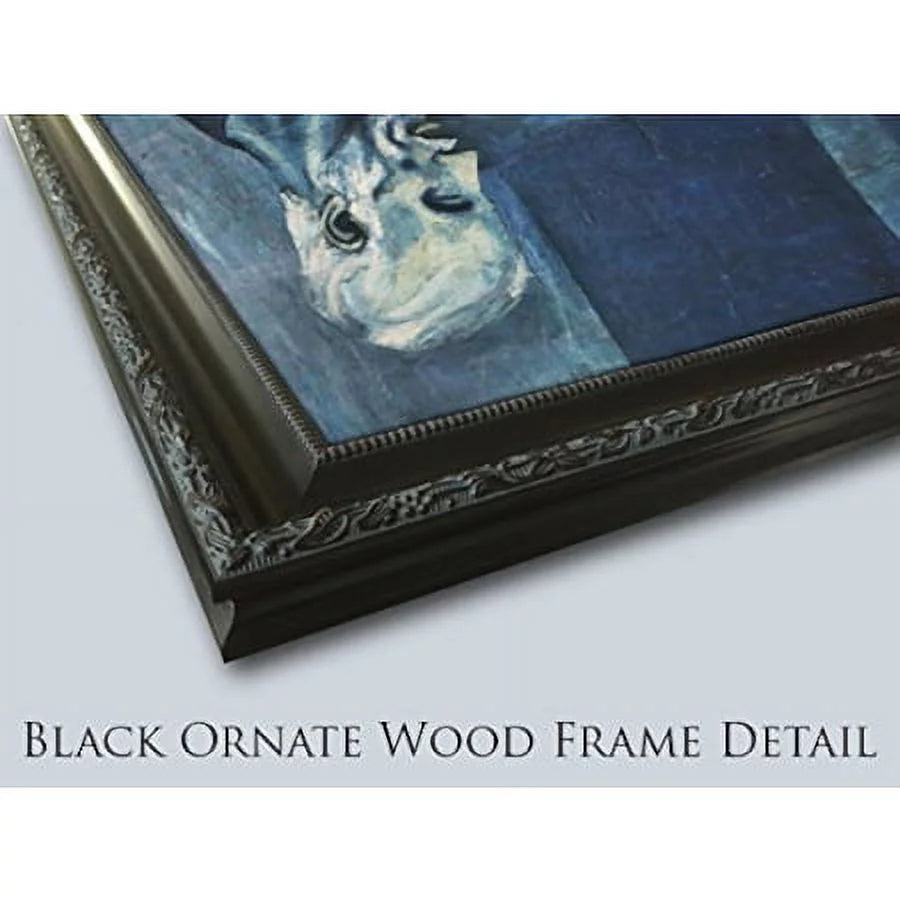 Black Ornate Wood Framed Art Print O39658