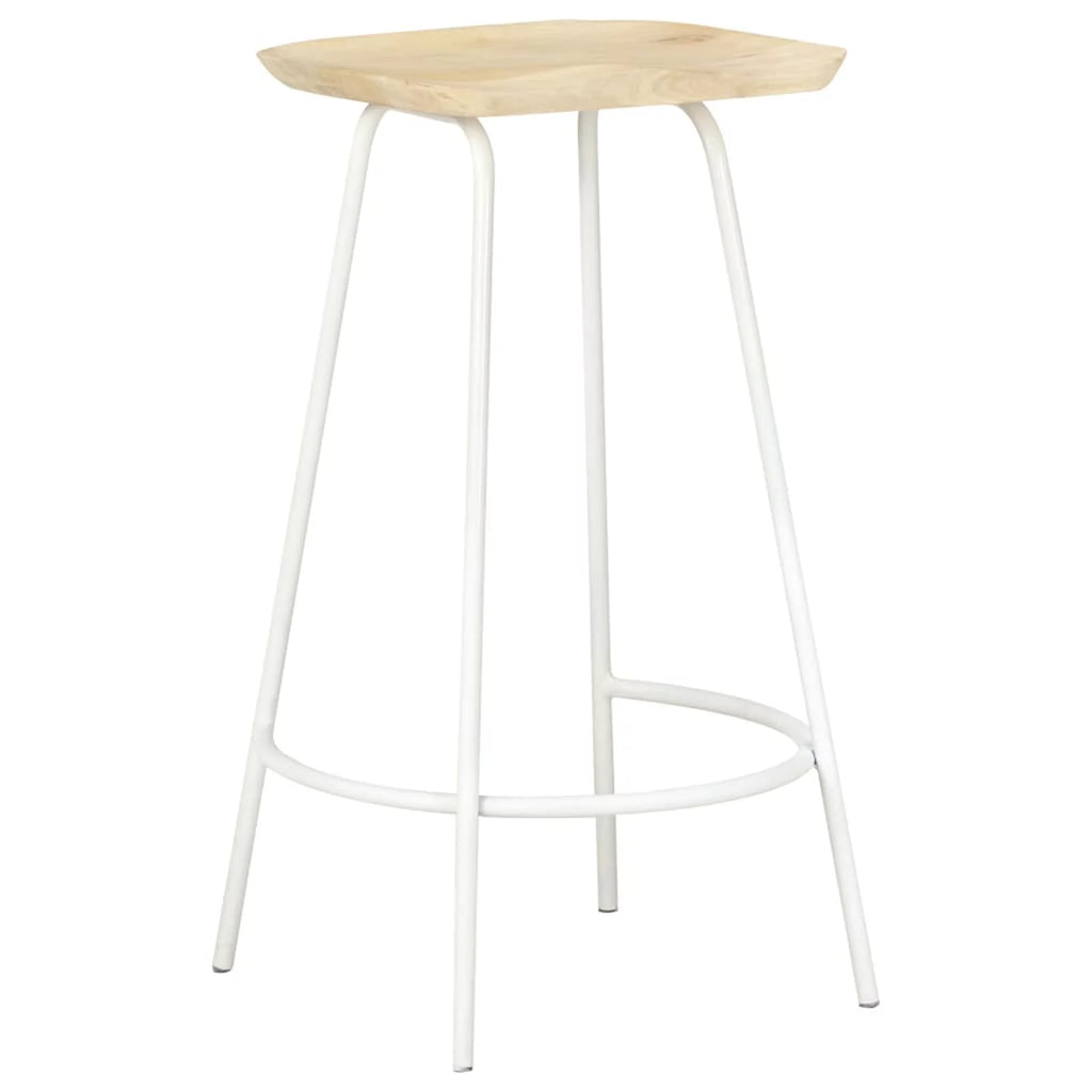 Solid Mango Wood Bar Stools 2 pcs B456