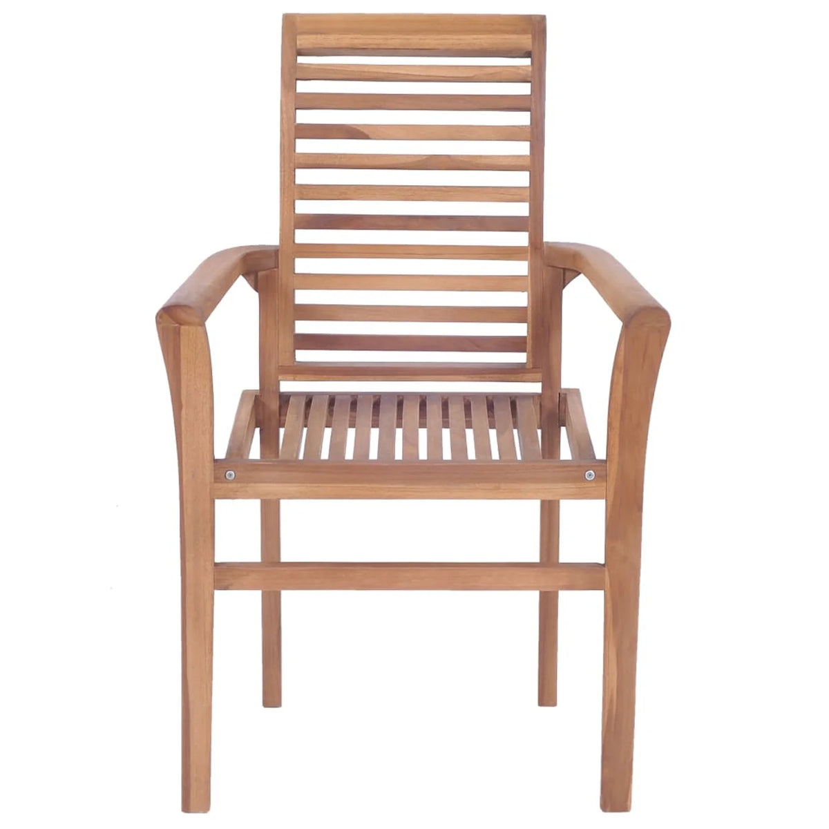 Set of 2 Wooden Garden Chairs with Gray Cushion A3576