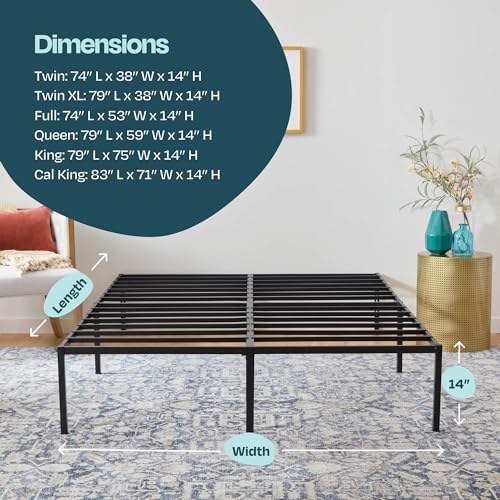 Folding Metal Platform Bed Frame Full Size S992