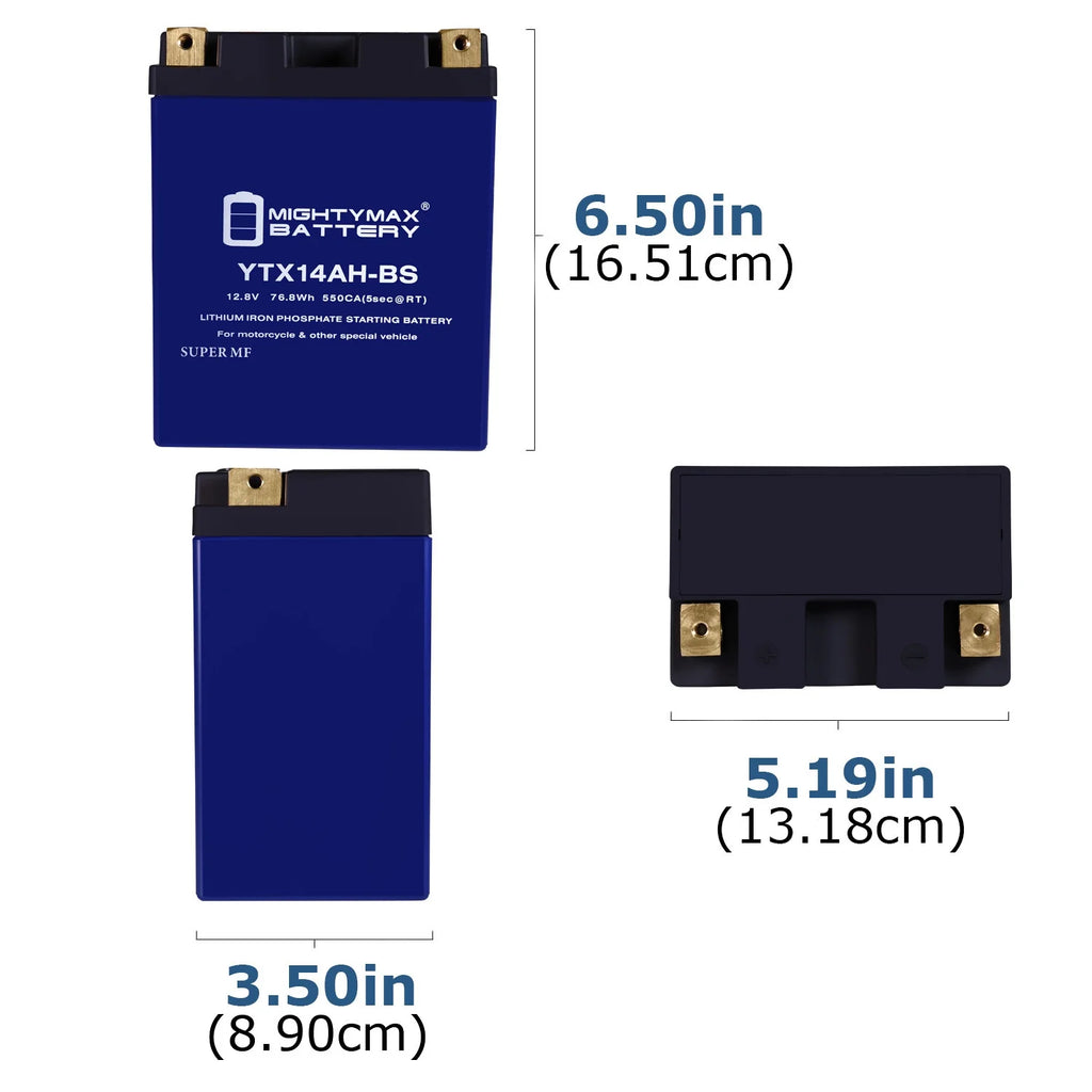 YTX14AH-BS Lithium Replacement Battery T826347