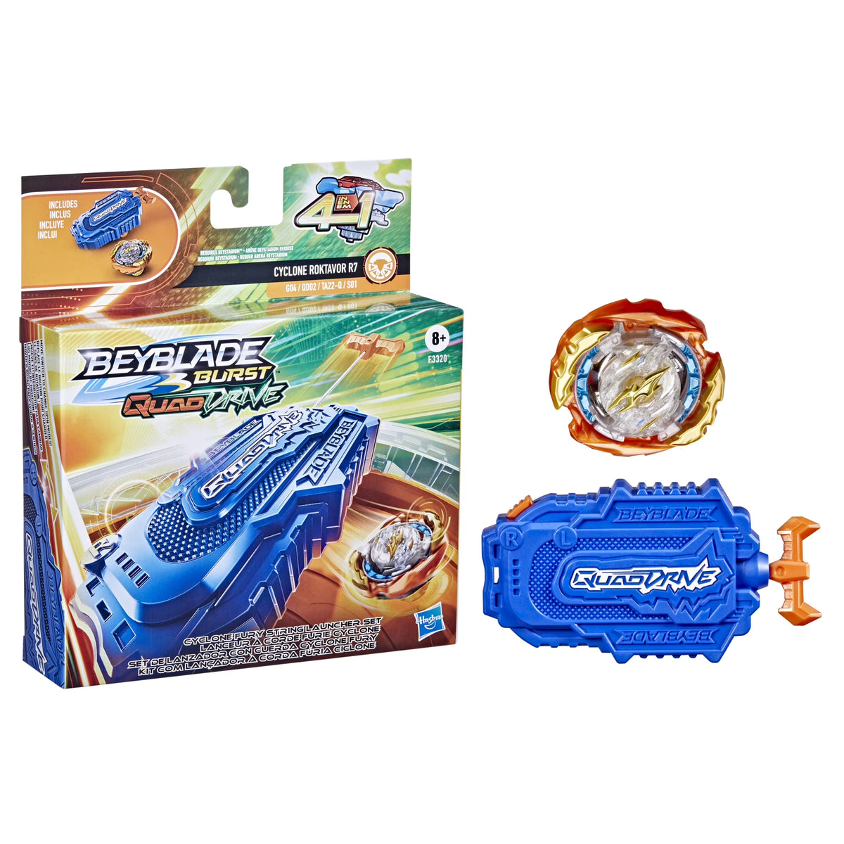 String Launcher Set with Battling Top Toy V983