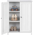 White Free Standing Wooden Shoe Storage Cabinet M6339