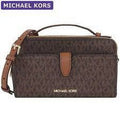 Brown Medium Double Zip Phone Crossbody Z209955