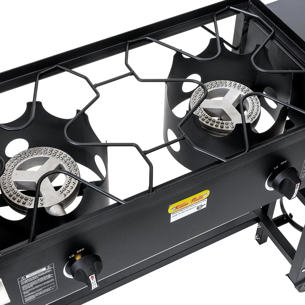 Outdoor Camping Propane Double Burner Stove U84715