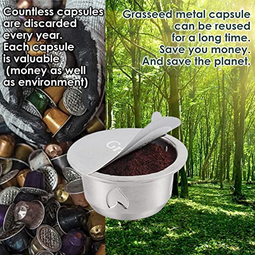 Refillable Stainless Steel Vertuo Capsule with 40 Foil Lids N219519