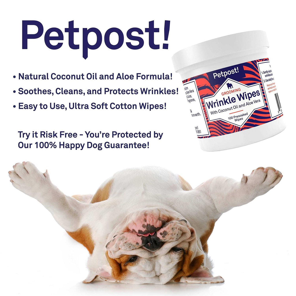 Bulldog Wrinkle Wipes for Dogs O554462