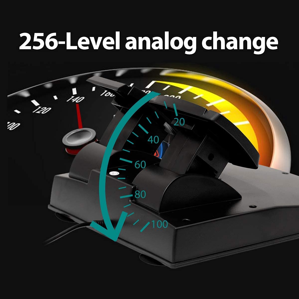 270 Degree Racing Steering Wheel with Pedals J502