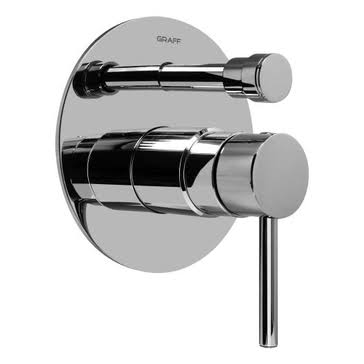 Matte Black Trim for Pressure Balance Control with Diverter J92103