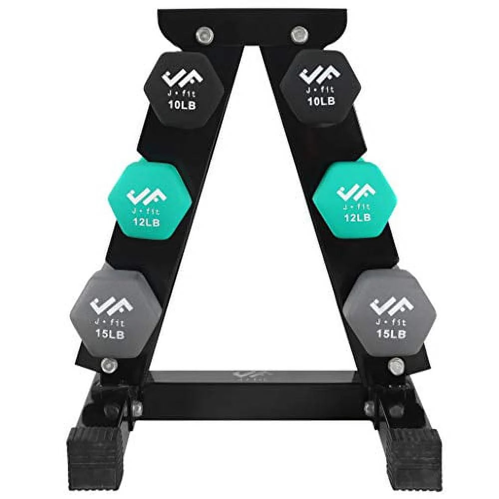 74 lb Dumbbell Set with Steel Stand A5674