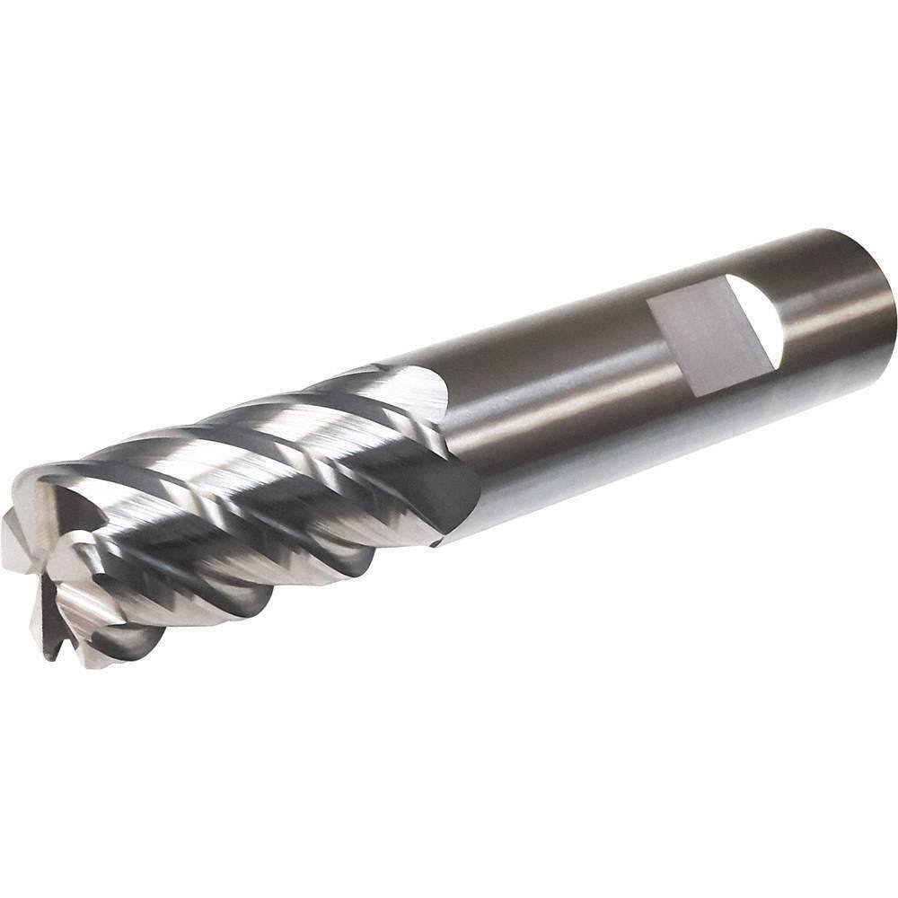 Carbide End Mill, Dia 3/8 In, Cut L 7/8 in L6626