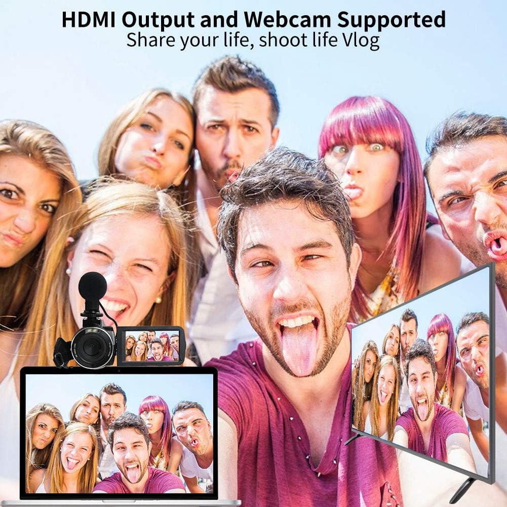 2.7K Full HD 30FPS Vlogging Camera with Microphone & Remote N141194