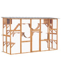 Outdoor Wooden Cat Enclosure B20607