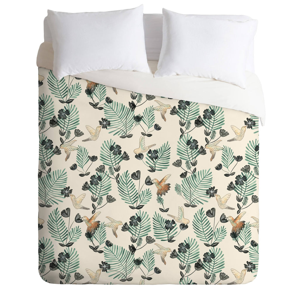 Twin-XL Green Duvet Cover Set M19505