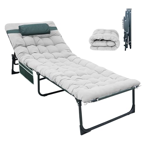 Folding Camping Cot with Mattress and Carry Bag I484