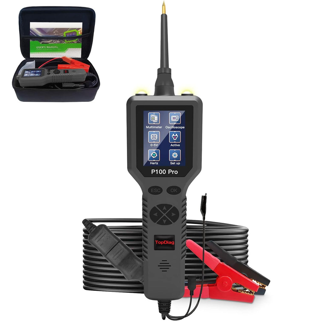 Automotive Circuit Tester with Multimeter and 20FT Cable for 12V 24V J253