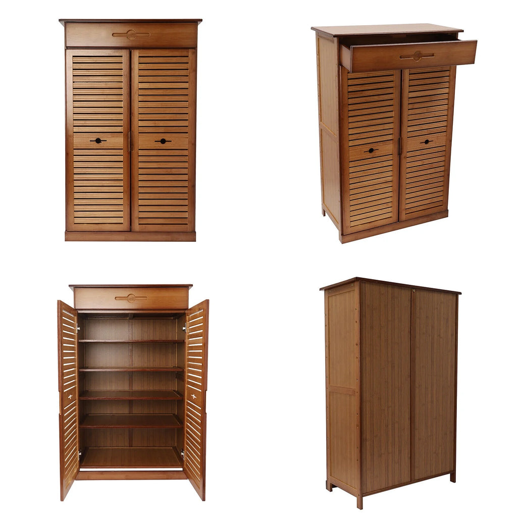 Bamboo Shoe Rack Storage Shelf P16862
