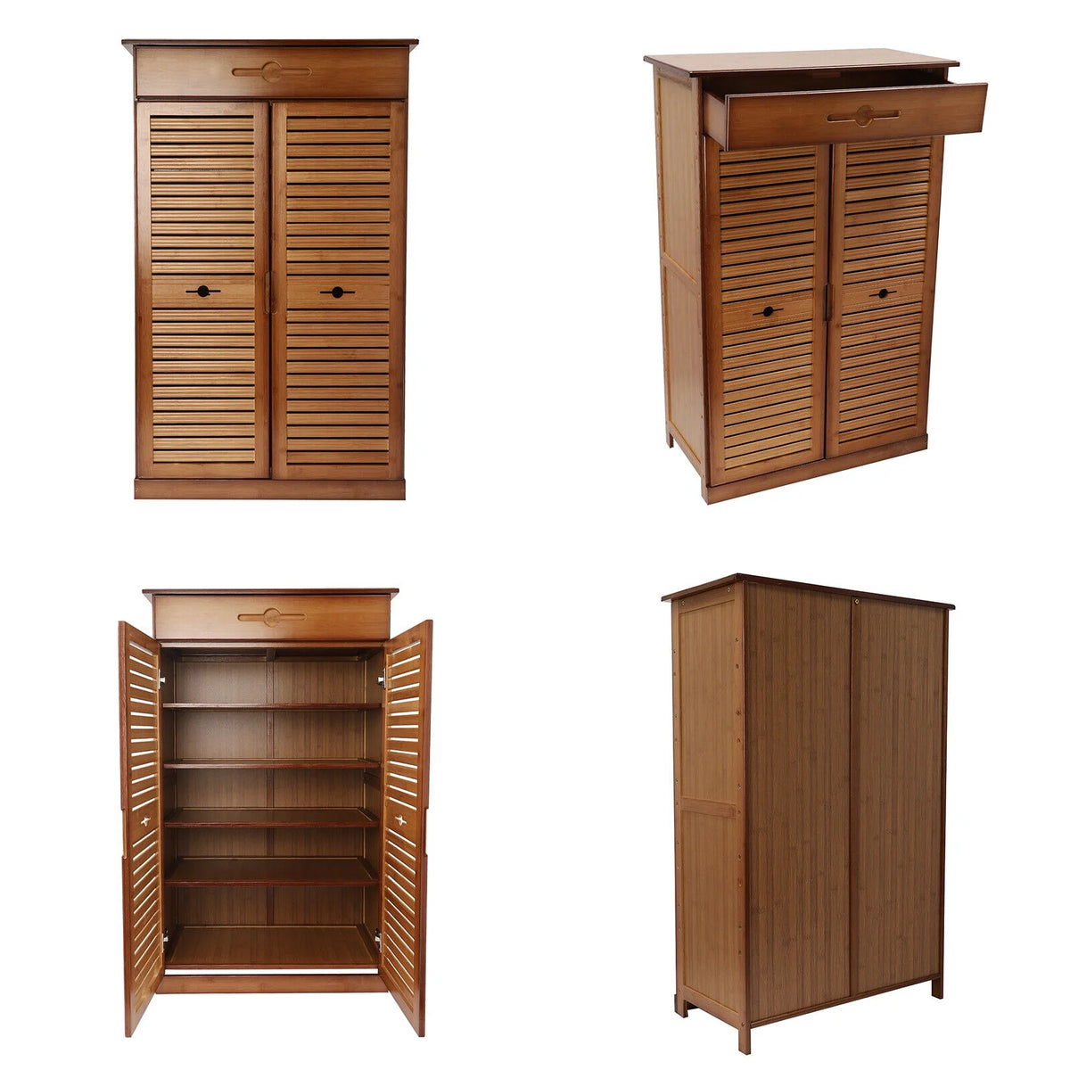 Bamboo Shoe Rack Storage Shelf P16862