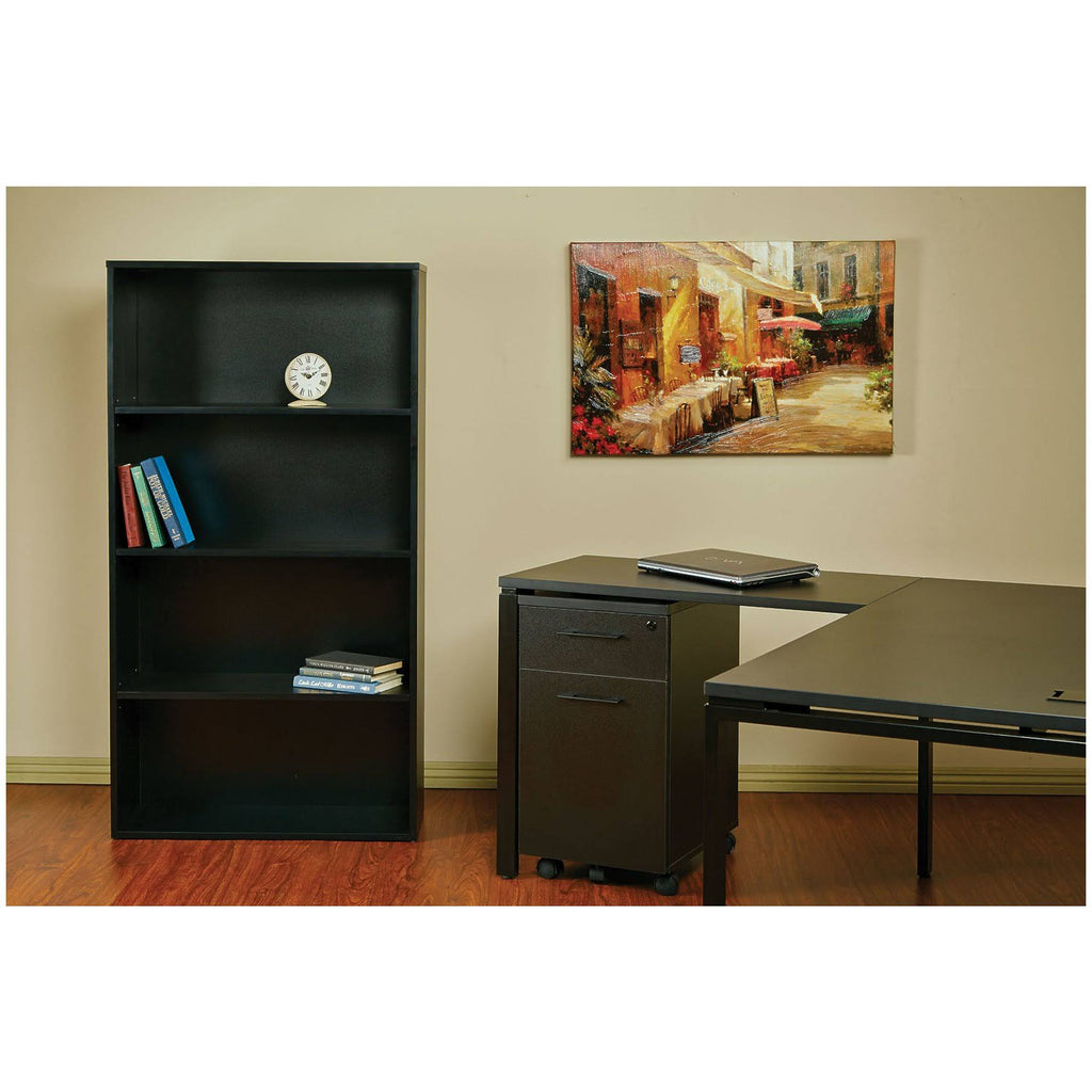 Black 4 Shelf Bookcase O730794