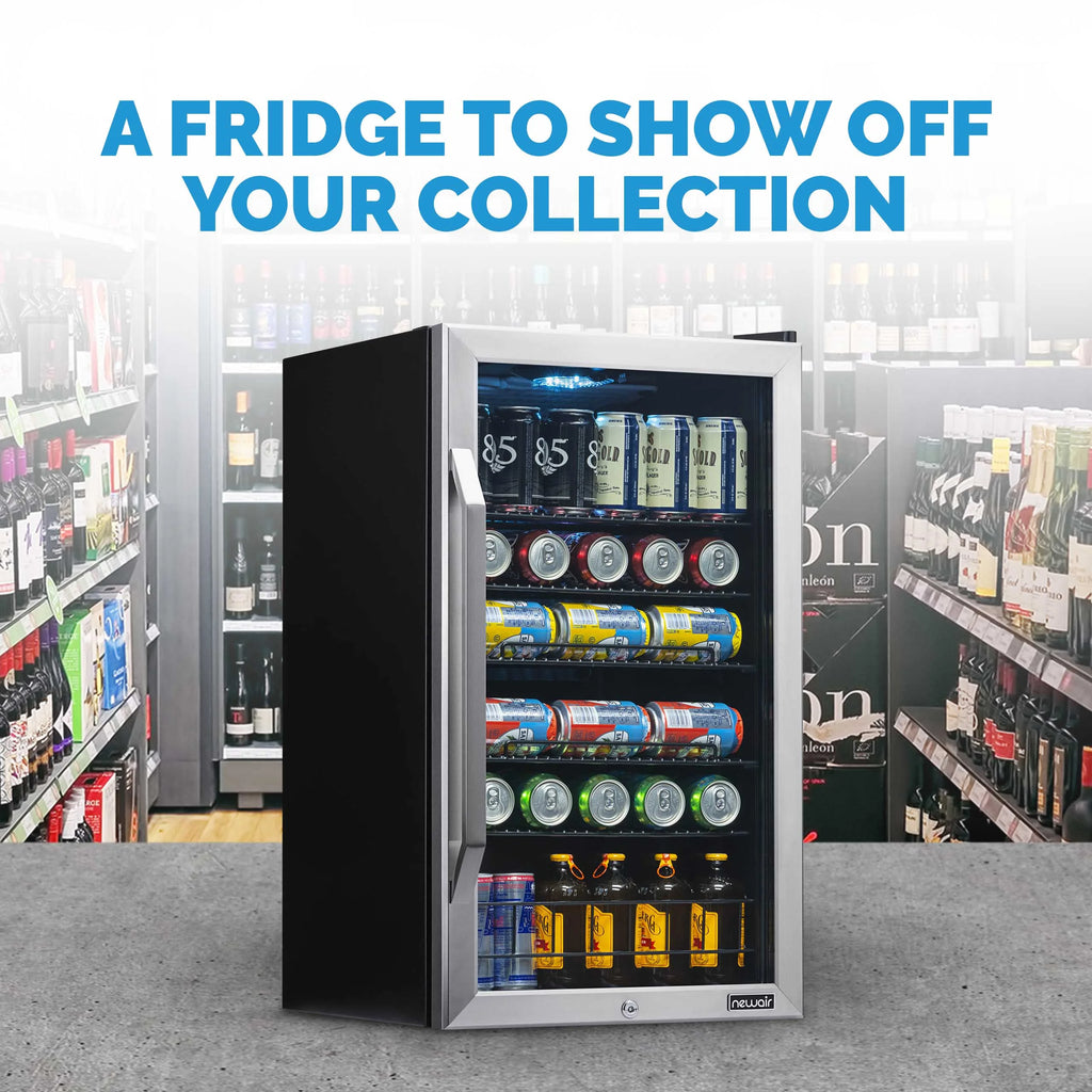 126 Can Stainless Steel Beverage Refrigerator I5882