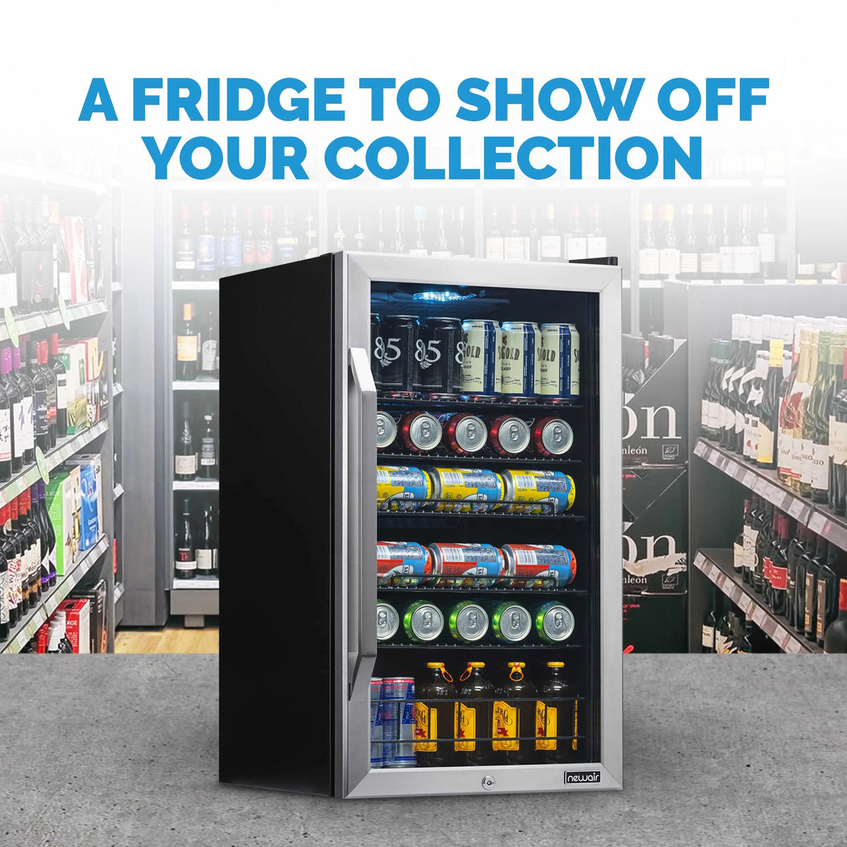 126 Can Stainless Steel Beverage Refrigerator I5882