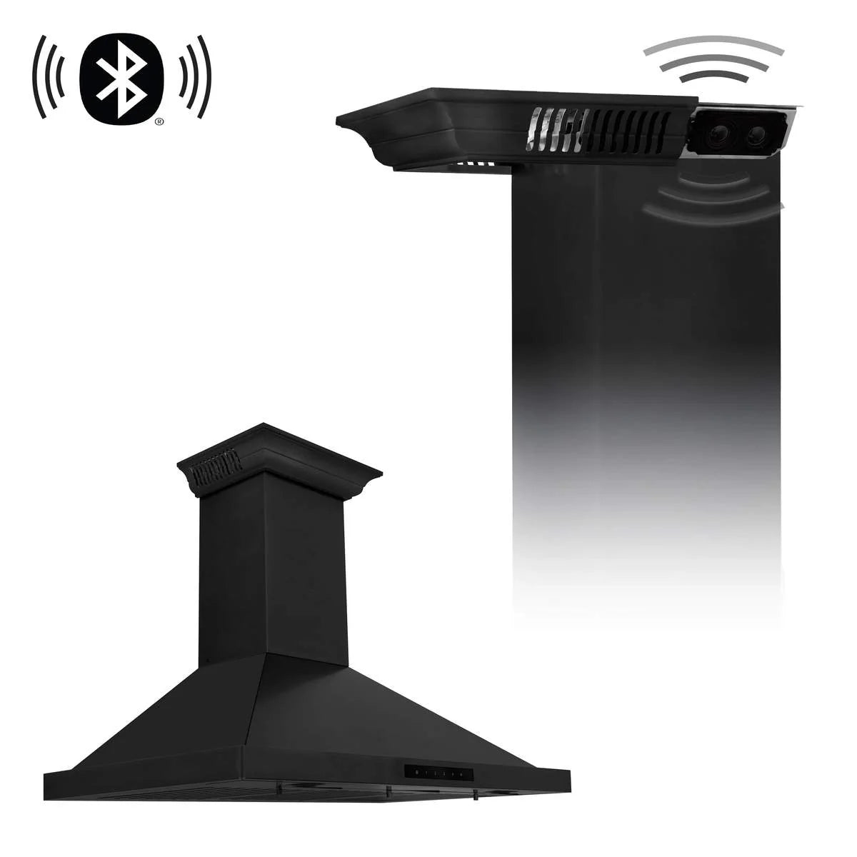 36 in. Black Stainless Steel Indoor Wall Range Hood K42273