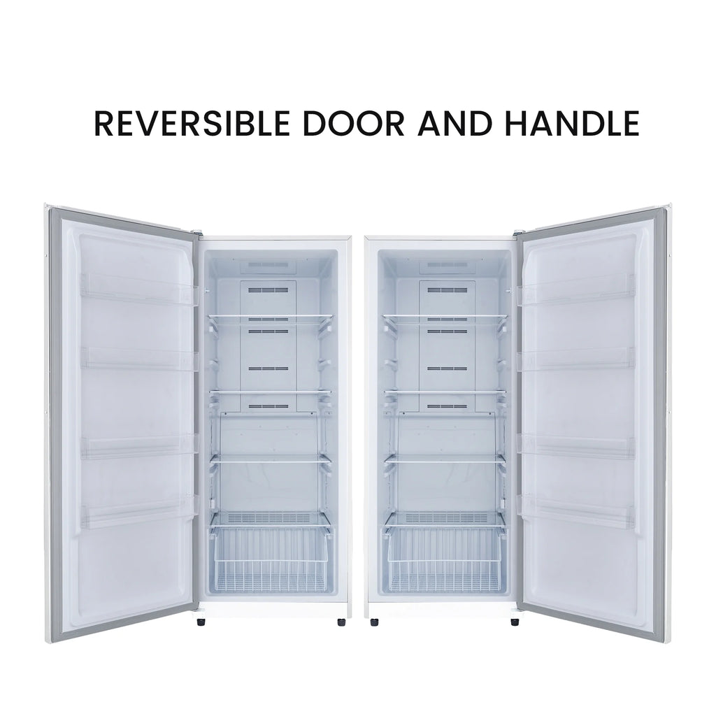 17 cu. ft Convertible Upright Freezer/Refrigerator in White with Reversible Door I18022