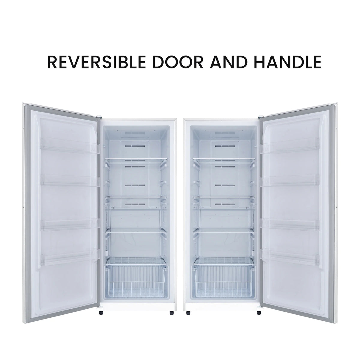 17 cu. ft Convertible Upright Freezer/Refrigerator in White with Reversible Door I18022