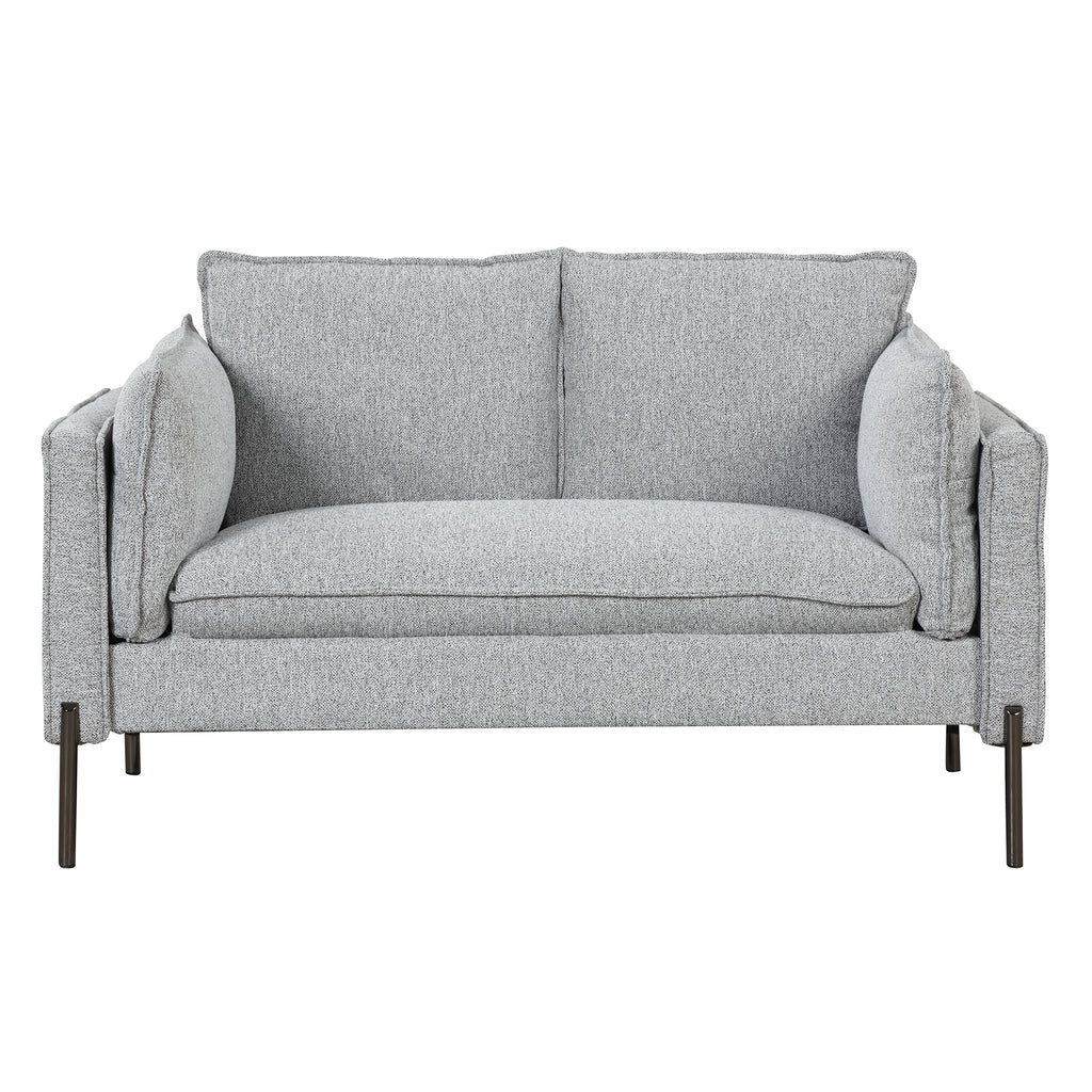 Linen Fabric Loveseat Couch V1562