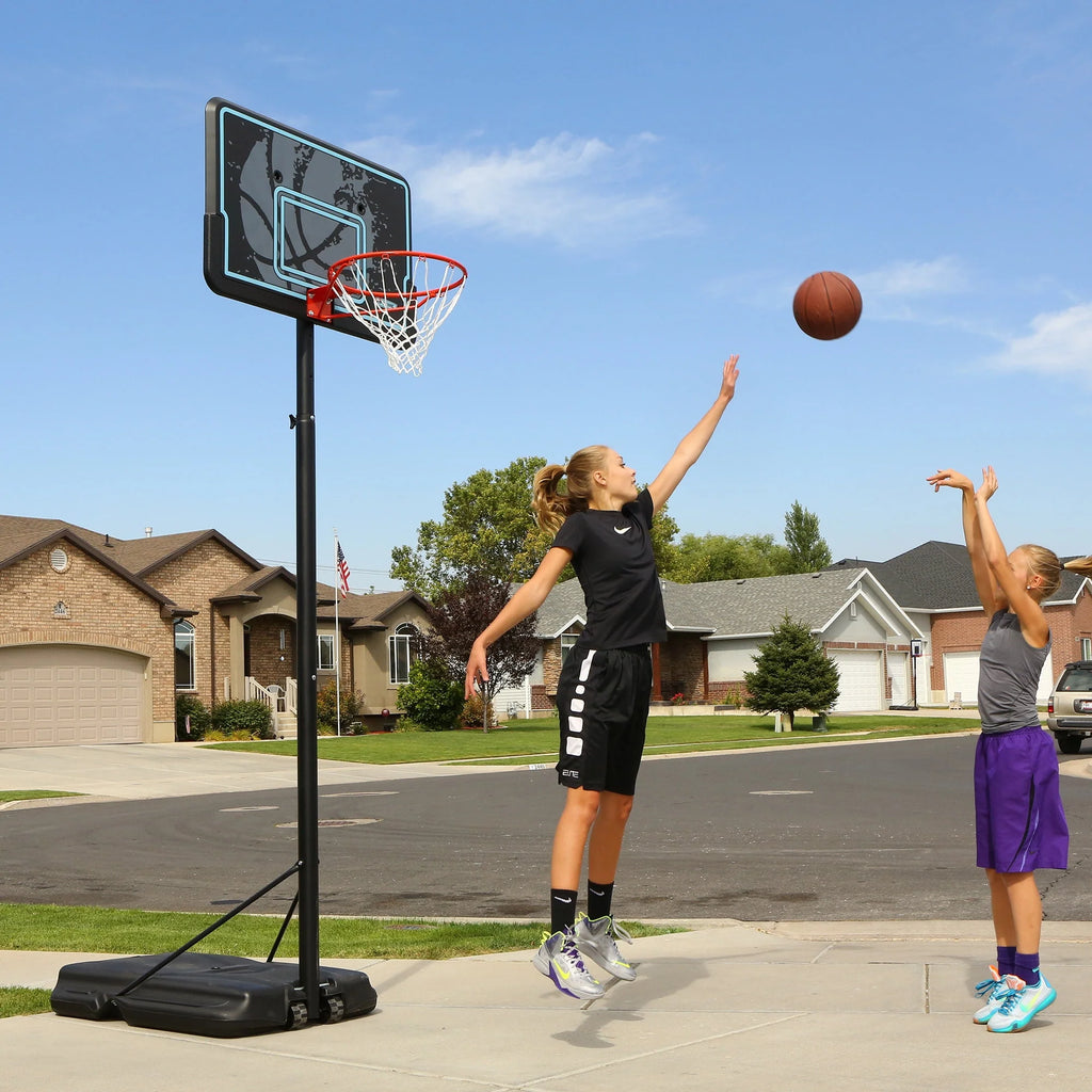 Adjustable Portable Basketball Hoop 44 inch HDPE Plastic U9589