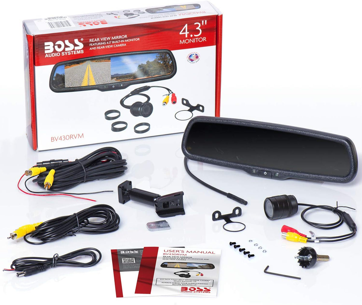 Rearview Car Mirror with 4.3 Inch Monitor and Backup Camera Z24207