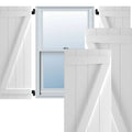 21-1/2x22 x 36x22 PVC Board and Batten Shutters, Unfinished M3880