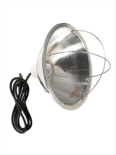 10.5 Inch Reflector Brooder Lamp with Bulb Guard and 6 Foot Cord Q242