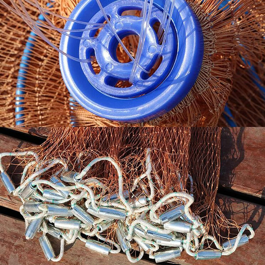 Fishing Net with Lead Sinkers 7ft Radius K7778