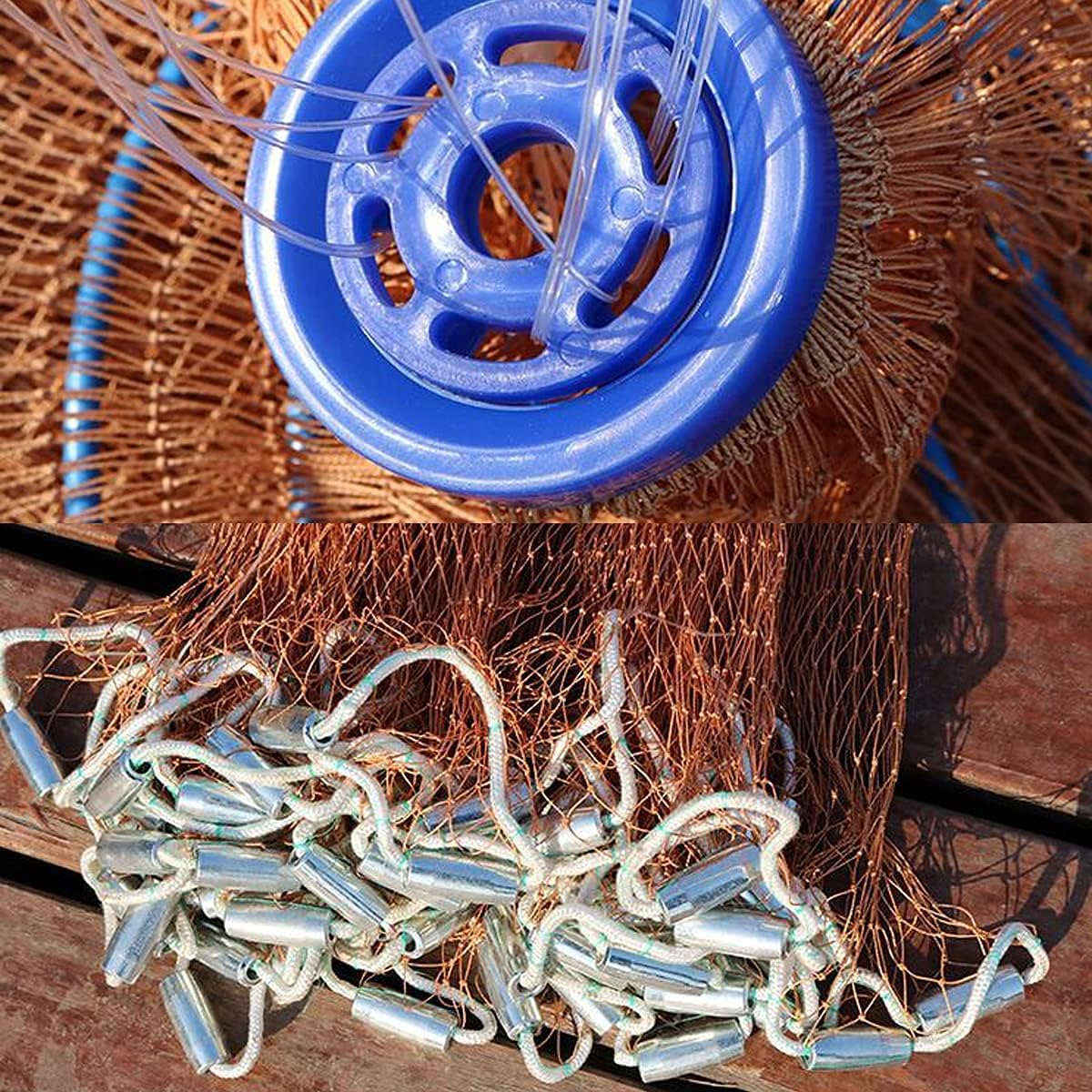 Fishing Net with Lead Sinkers 7ft Radius K7778