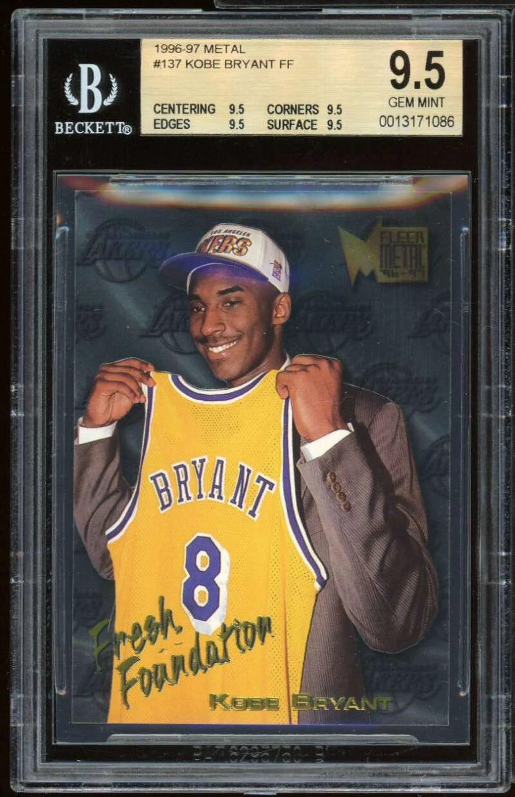 1996-97 Metal #137 BGS 9.5 Rookie Card W55063