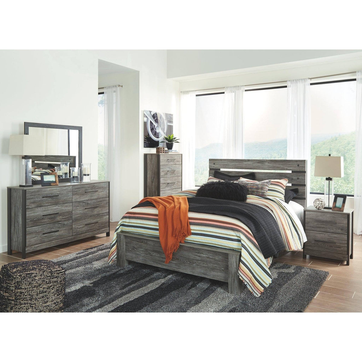 Black Nightstand J551