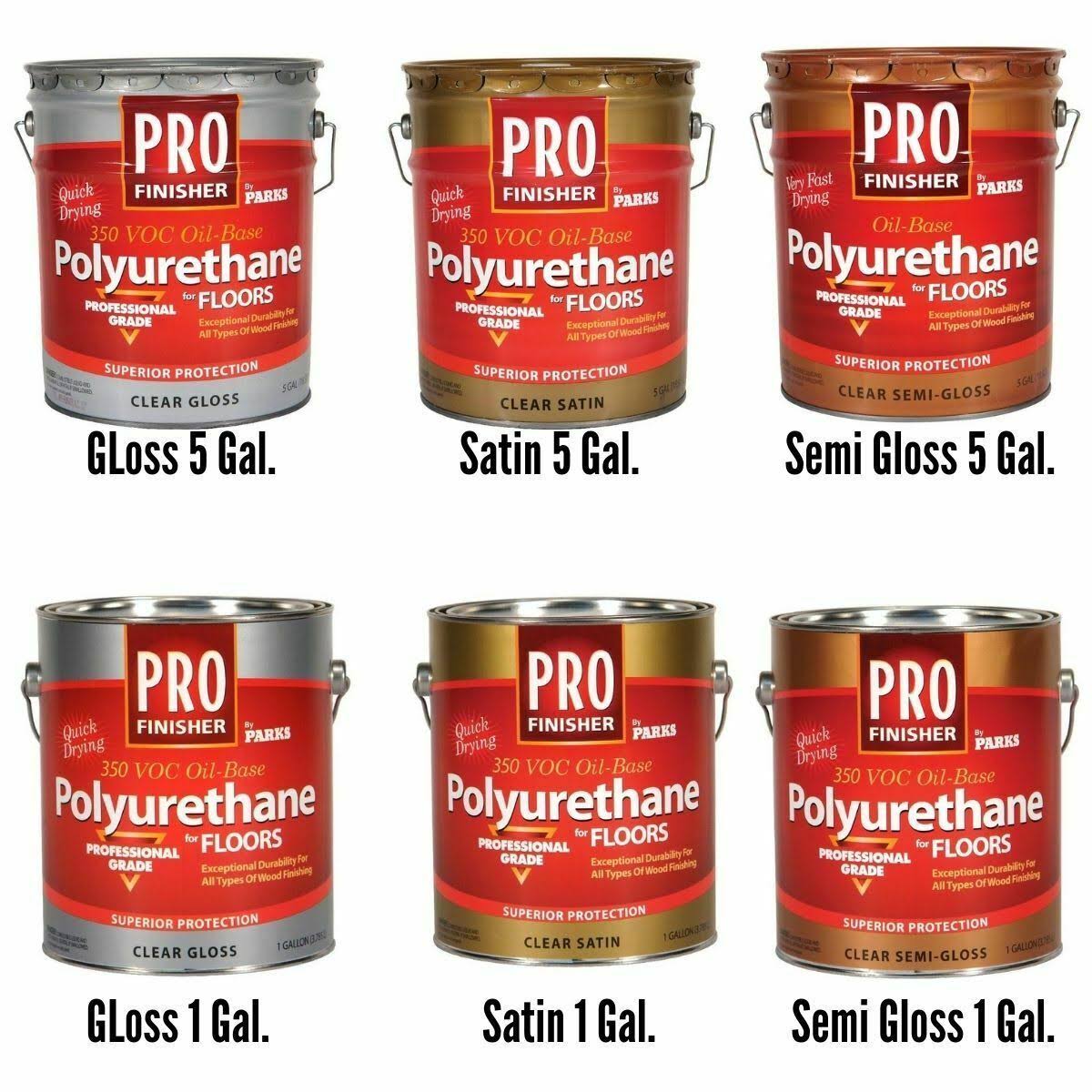 5 gal. Clear Satin Oil-Based Polyurethane C481