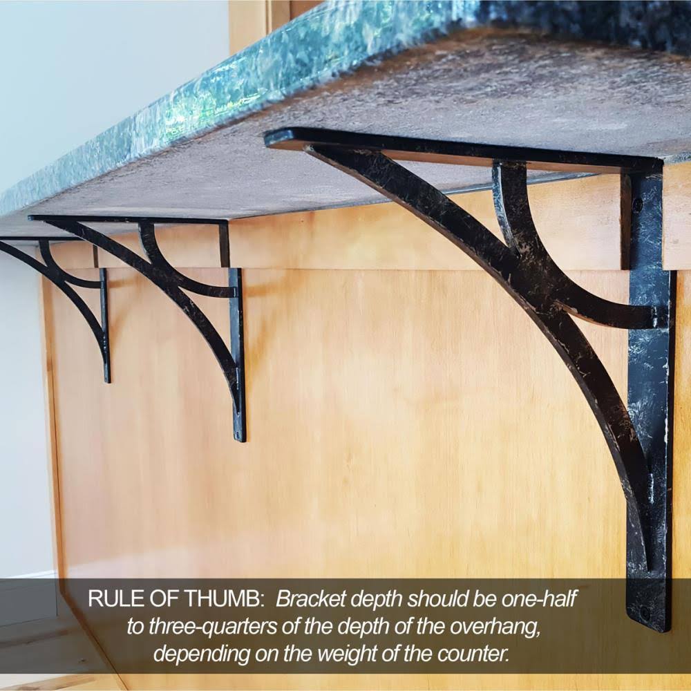 Antiqued Brass Wrought Iron Bracket W311